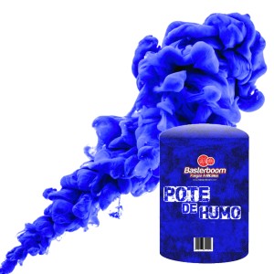 POTE DE HUMO CHICO AZUL x 1u